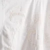 Cotton embroidered short sleeve blouse