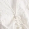 Cotton eyelet ruched mini dress