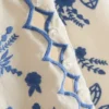 Cotton floral embroidered waistcoat