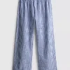 Cotton gingham pajama pants