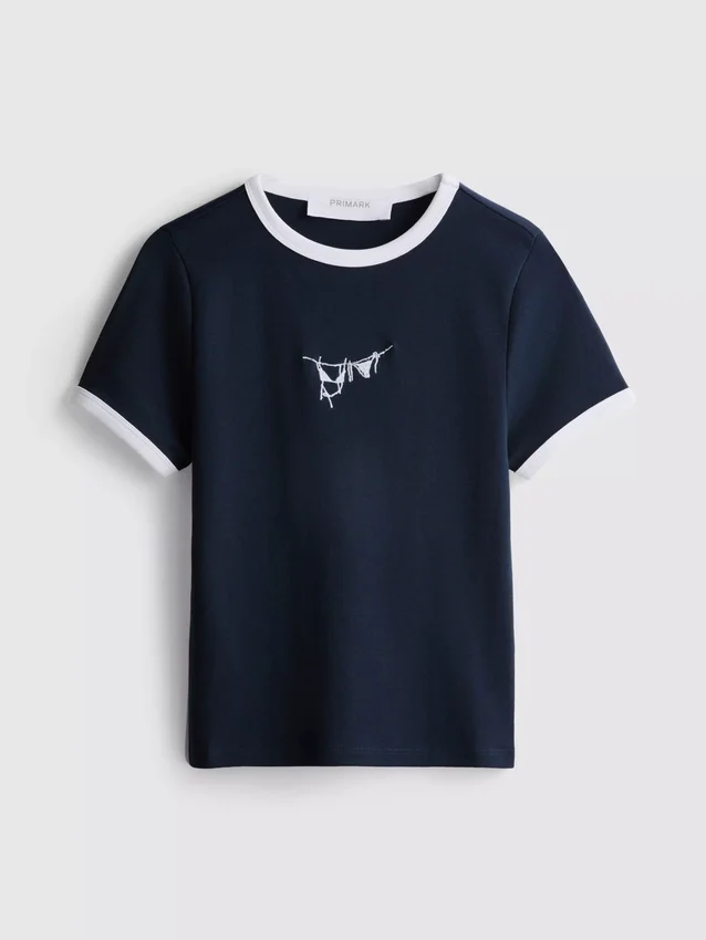 Cotton graphic baby tee
