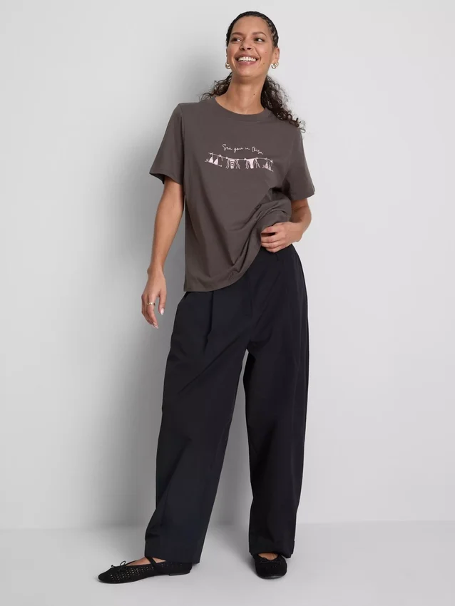 Cotton graphic short sleeve tee