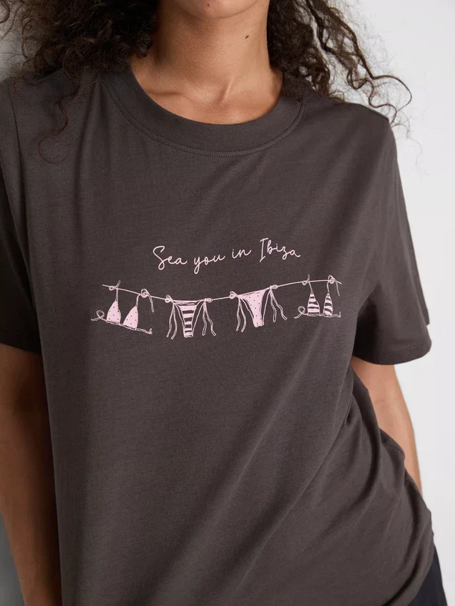 Cotton graphic short sleeve tee