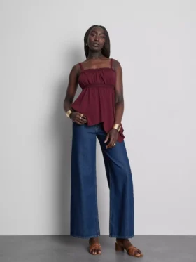 Cotton hanky hem cami top