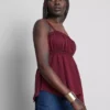 Cotton hanky hem cami top