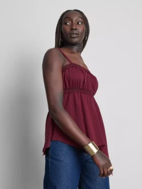 Cotton hanky hem cami top