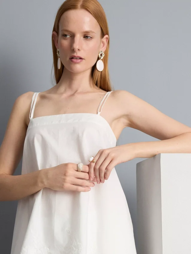 Cotton hanky hem cami top