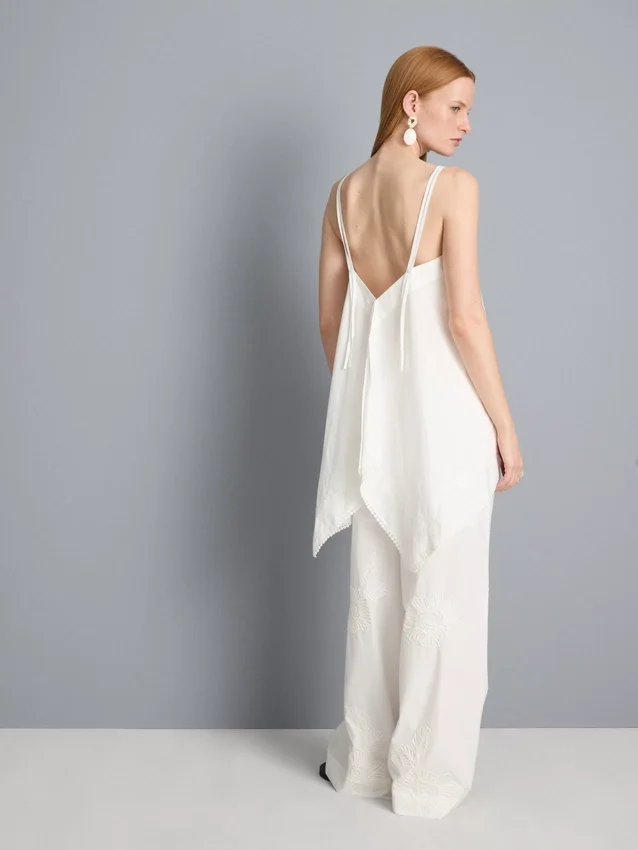 Cotton hanky hem cami top