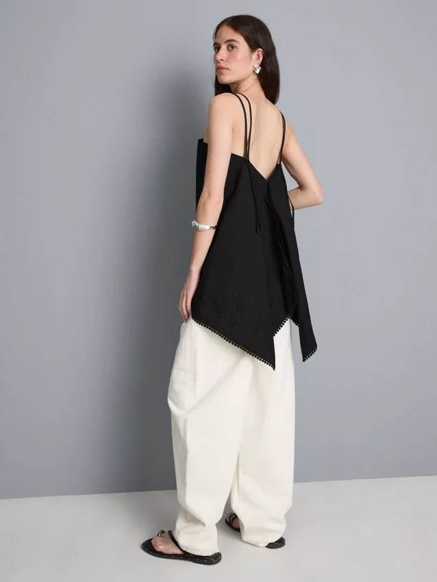 Cotton hanky hem cami top