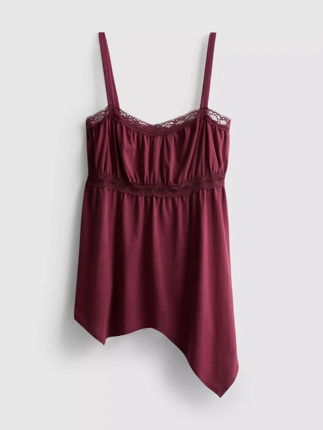 Cotton hanky hem cami top