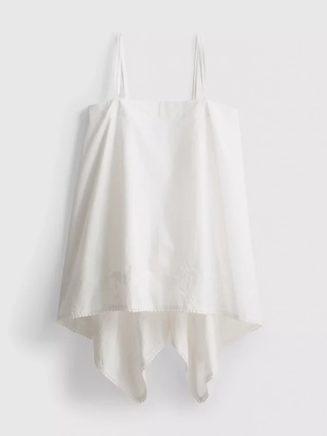 Cotton hanky hem cami top