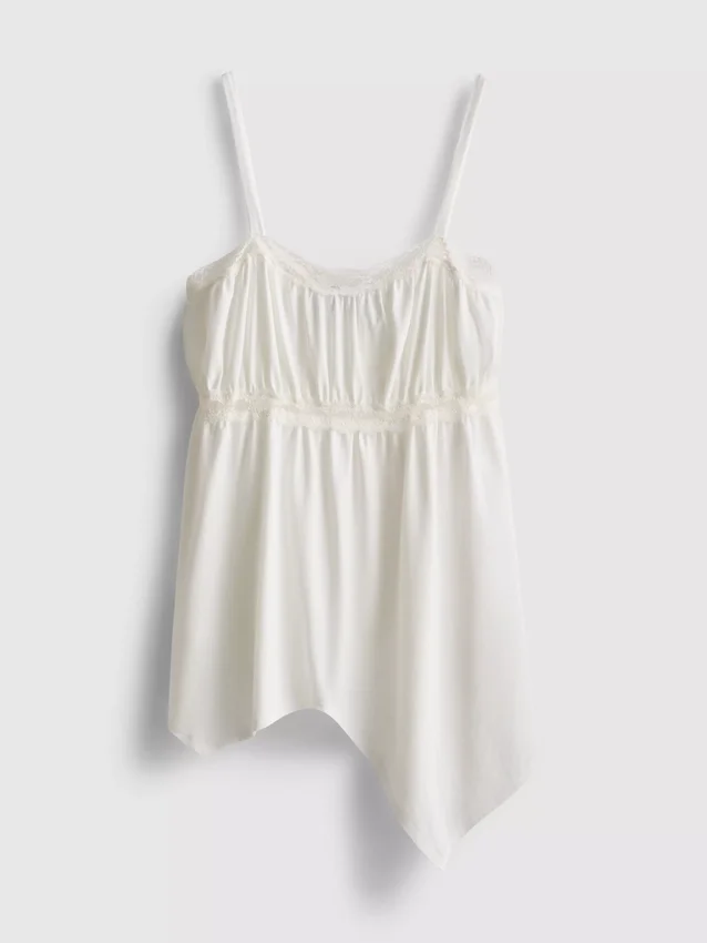 Cotton hanky hem cami top
