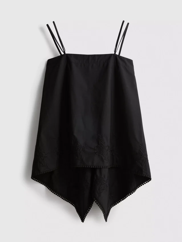 Cotton hanky hem cami top