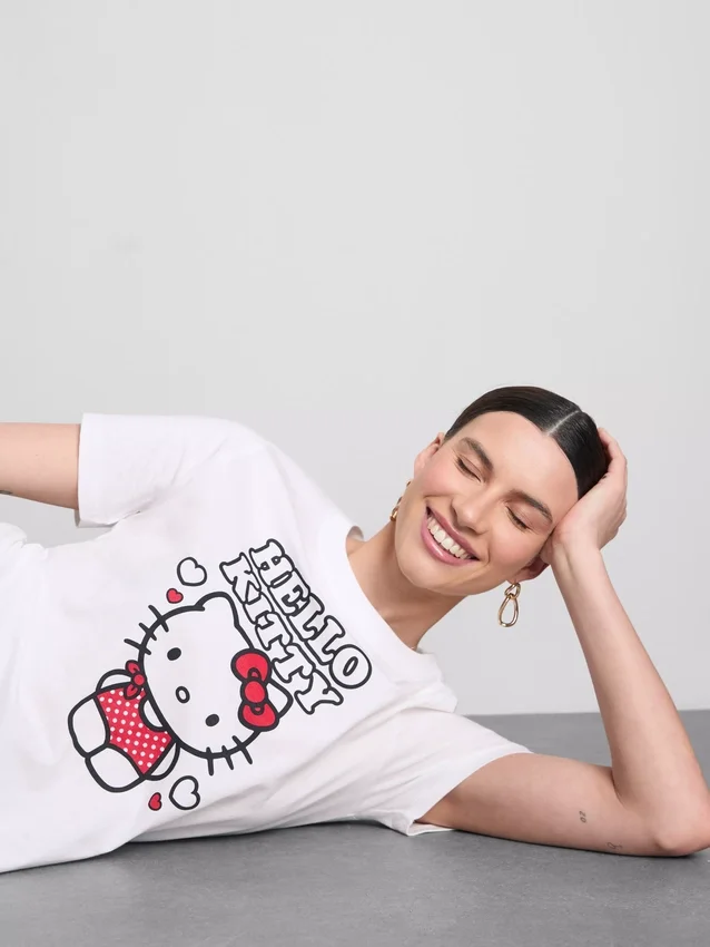 Cotton hello kitty graphic tee