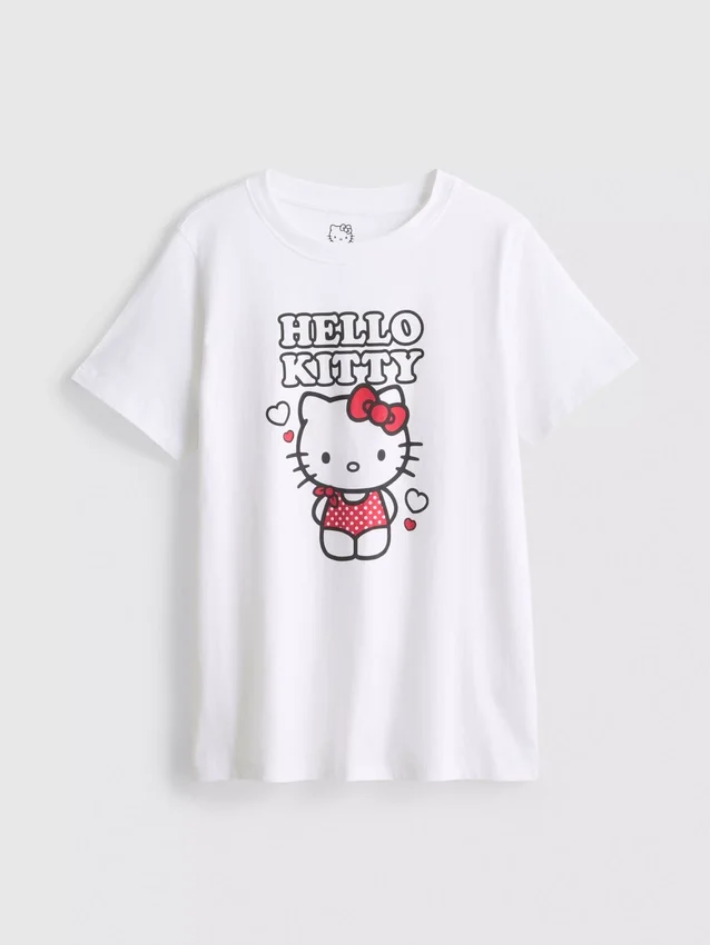 Cotton hello kitty graphic tee