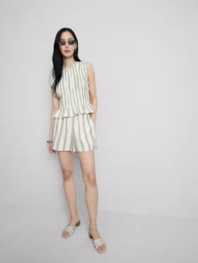 Cotton muslin shorts