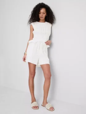 Cotton muslin shorts
