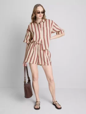Cotton muslin shorts