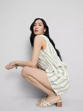 Cotton muslin shorts