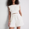 Cotton muslin shorts