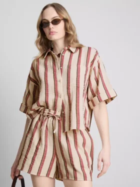 Cotton muslin shorts