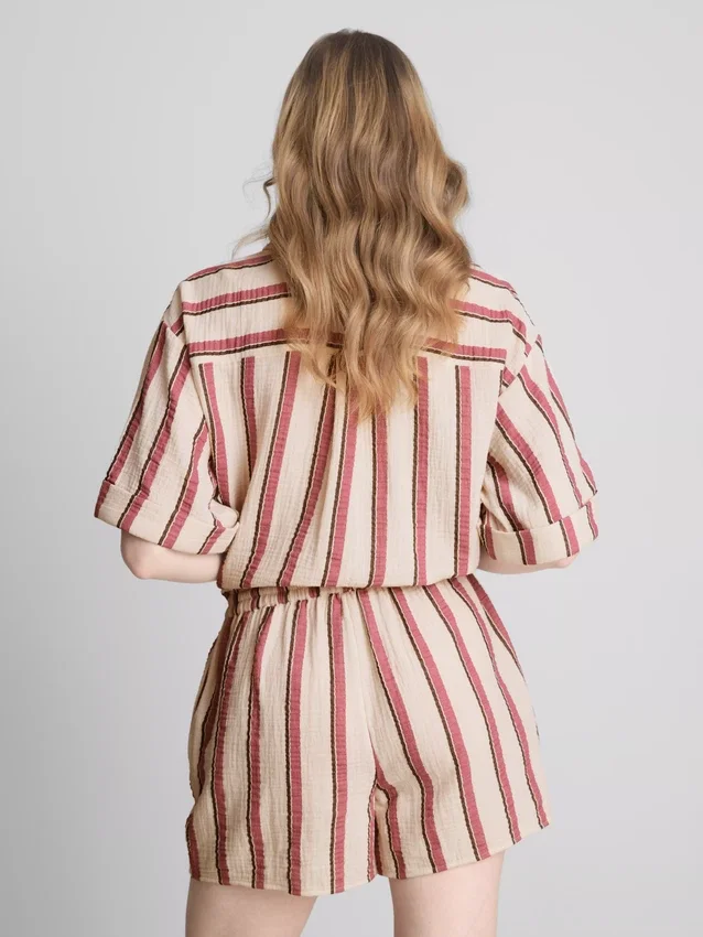 Cotton muslin shorts