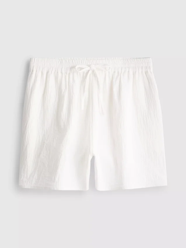 Cotton muslin shorts
