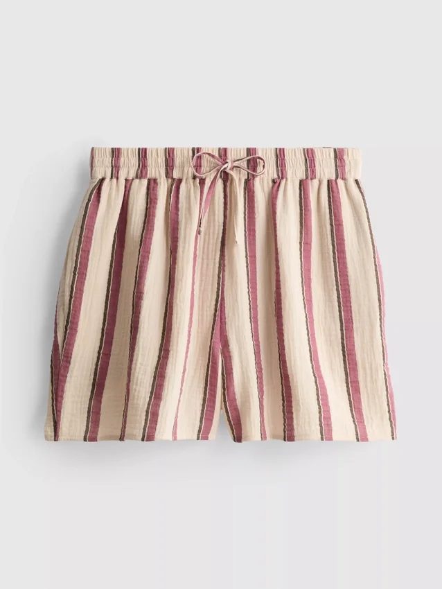 Cotton muslin shorts