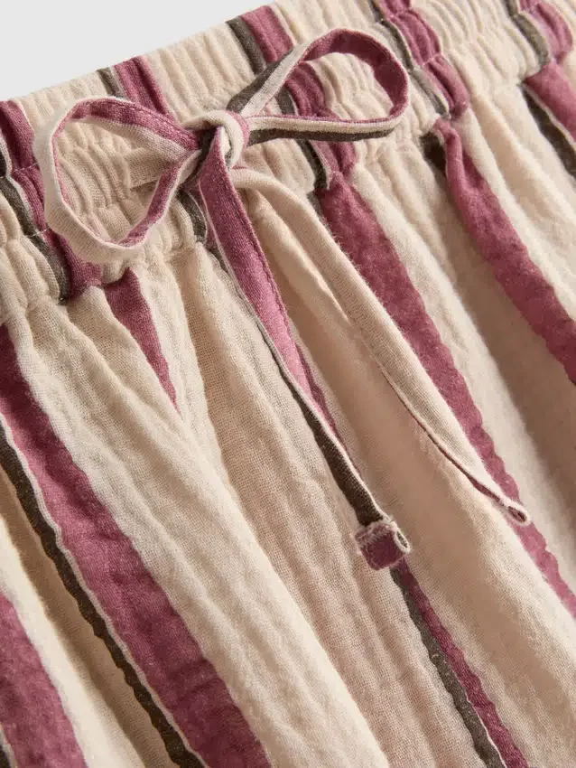 Cotton muslin shorts