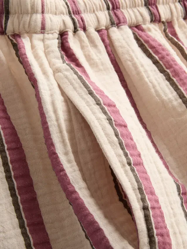 Cotton muslin shorts
