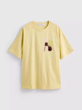 Cotton oversized graphic boyfriend tee
