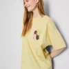 Cotton oversized graphic boyfriend tee