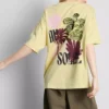 Cotton oversized graphic boyfriend tee