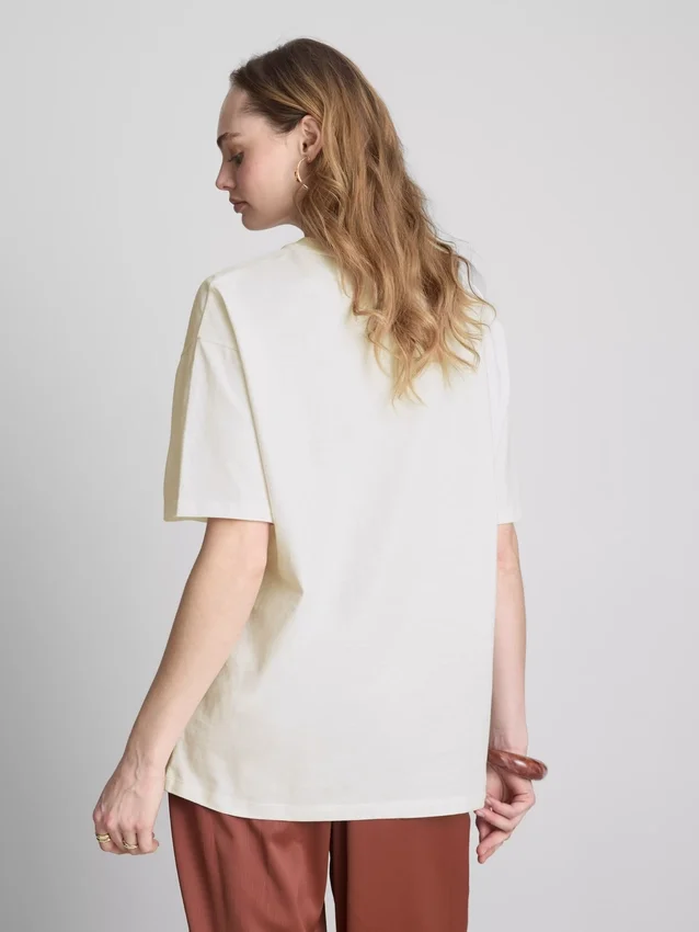 Cotton oversized old fashioned tee
