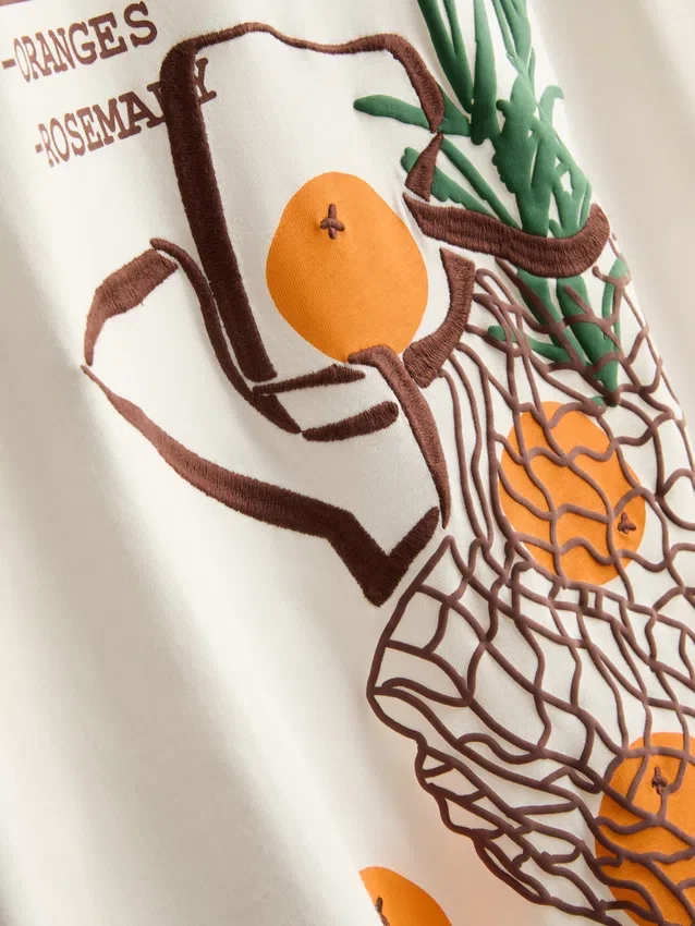 Cotton oversized old fashioned tee
