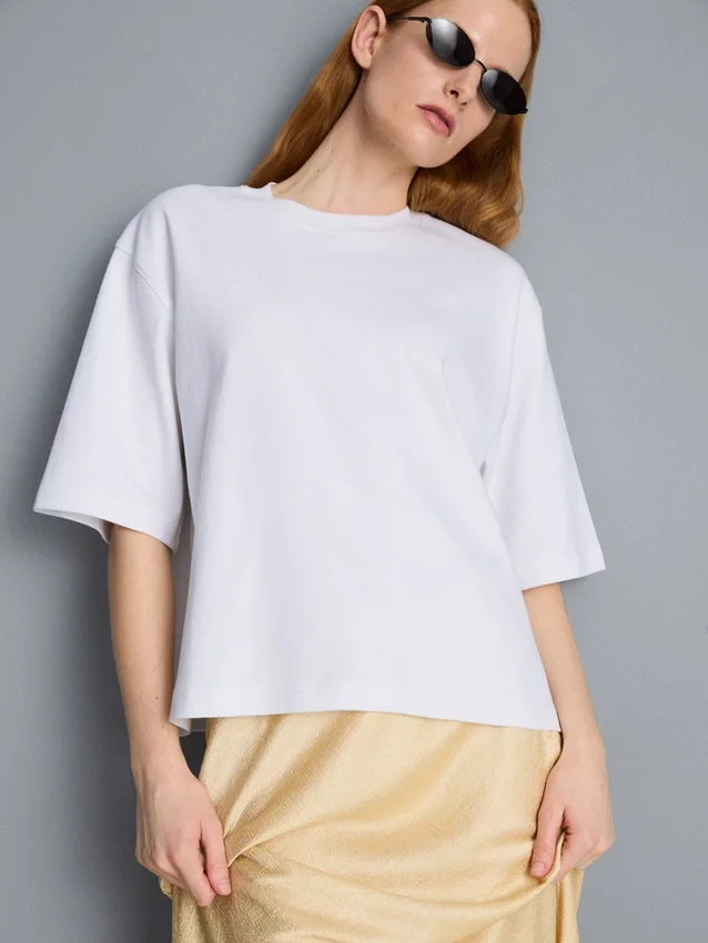 Cotton oversized tee