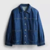 Cotton patch pocket denim jacket