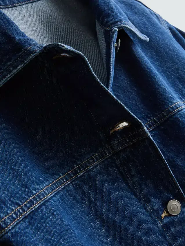 Cotton patch pocket denim jacket