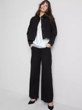 Cotton patch pocket denim jacket