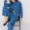 Cotton patch pocket denim jacket
