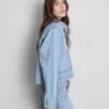 Cotton patch pocket denim jacket