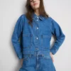 Cotton patch pocket denim jacket