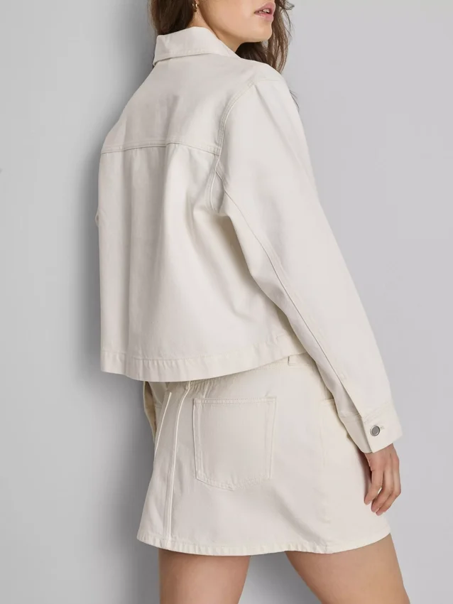 Cotton patch pocket denim jacket