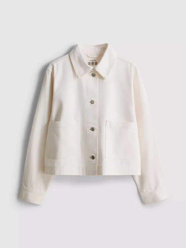 Cotton patch pocket denim jacket