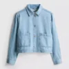 Cotton patch pocket denim jacket