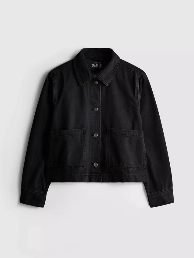 Cotton patch pocket denim jacket