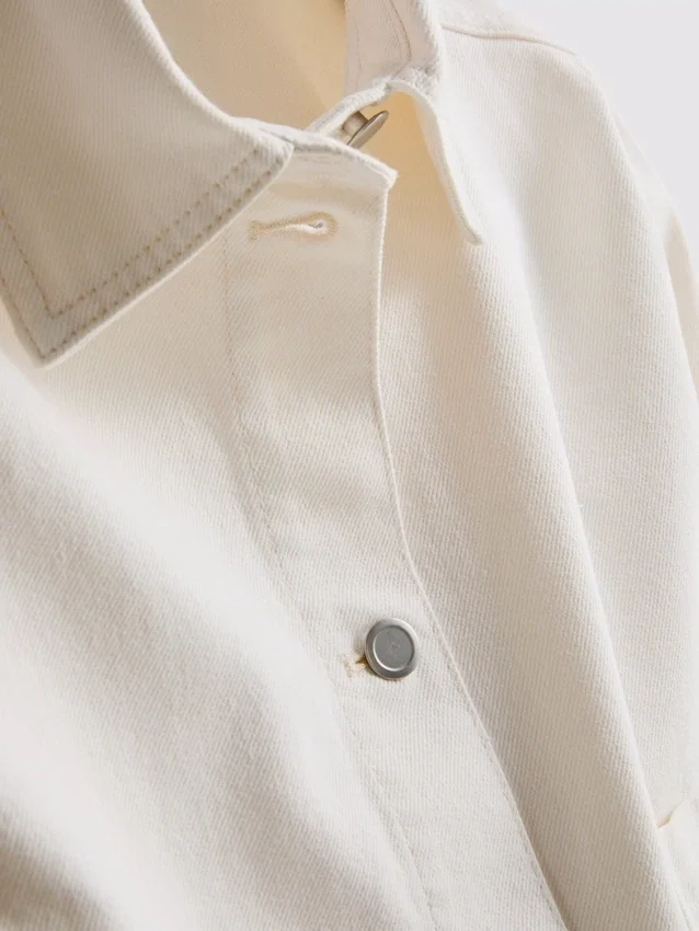 Cotton patch pocket denim jacket