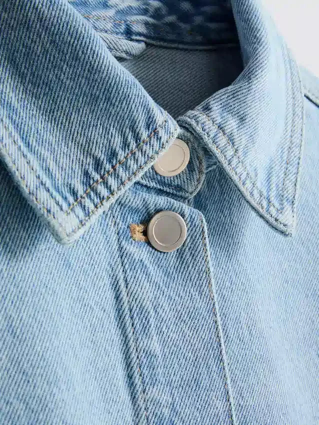 Cotton patch pocket denim jacket