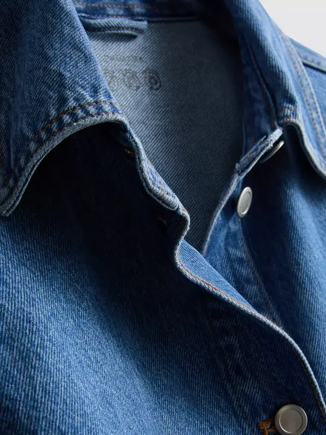 Cotton patch pocket denim jacket