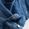 Cotton patch pocket denim jacket